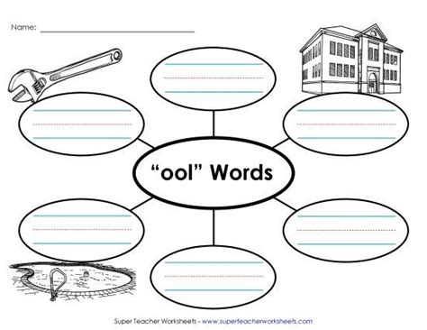 Word Web (-ool) Printable Families Ool Words 2 PDF Worksheet