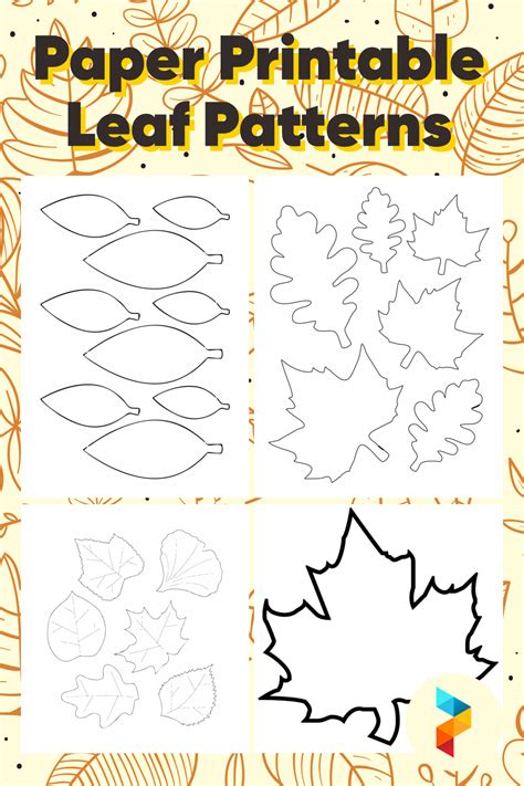 Printable Leaf Patterns 的图像结果