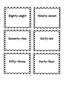 Image result for Number Names for 2 Digit Numbers