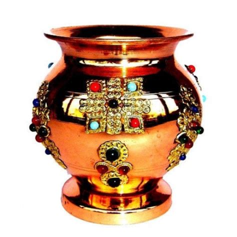 Copper Pooja Kalash Lota for Temple and Home Decor India | Ubuy