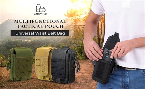 CARRY TRIP Tactical Mobile Belt Pouch - Rugged Nylon Waist Bag with ...