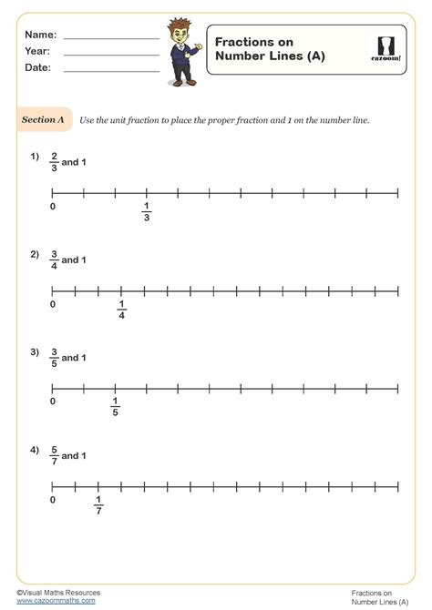 Image result for Fractions Decimals Number Line Worksheet