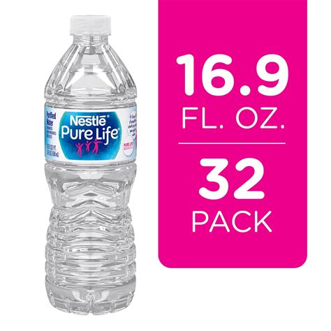 Nestle Pure Life Purified Water, 16.9 fl oz. Plastic Bottled Water ...