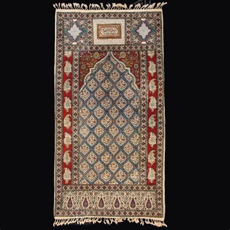 Iranian Ghalamkari Prayer Mat | Persian Handicraft Rug & Fabric Art