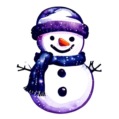Cute Snowman Line Drawing Cartoon · Creative Fabrica