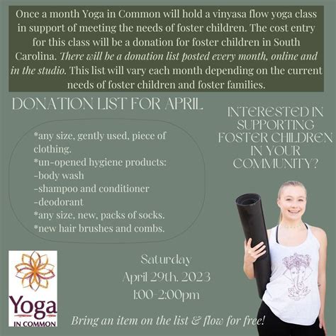 Flow for Foster Kids with Haileigh (by donation), Yoga in Common ...