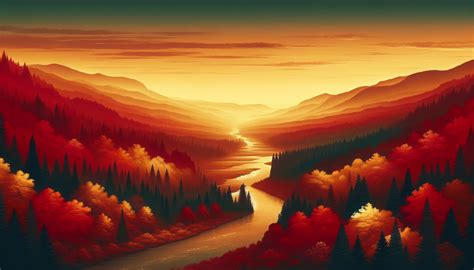4K Autumn Sunset Valley Wallpaper, HD Artist 4K Wallpapers, Images and ...