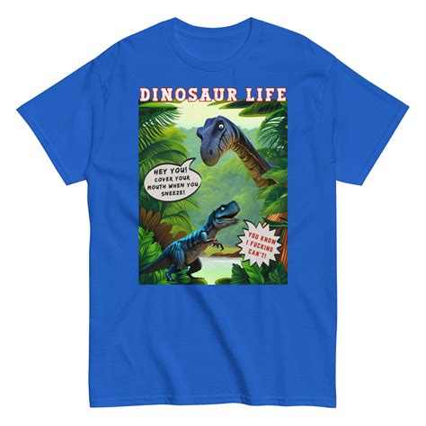 DINOSAURS Funny T-shirt SNEEZING DINOSAUR T Shirt T Rex T Shirt ...