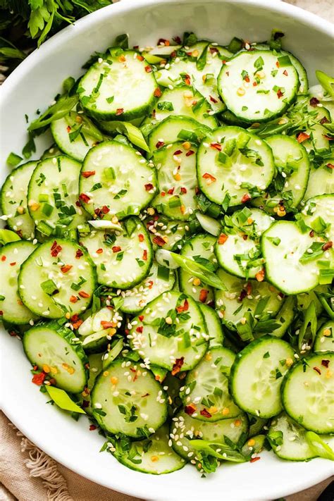 Sesame Cucumber Salad | Diethood