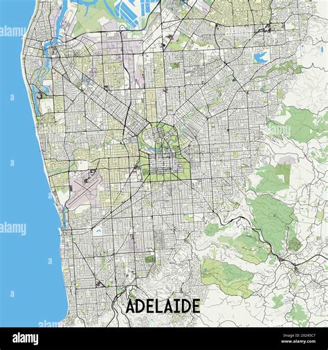 Top view lines town map hi-res stock photography and images - Alamy