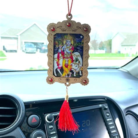 Amazon.com: LOVENSPIRE Hindu Car Hanging Ornament Photo Frame Rear View Mirror Car Charm ...