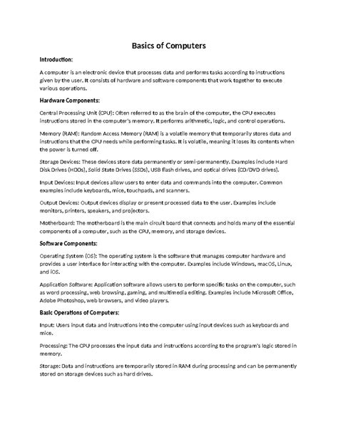 Image result for Computer Basics Inside a Computer