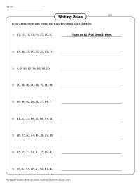 Image result for Number Pattern Rules