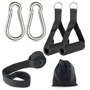 Ajro Deal Resistance Band Handle | Foam Door Anchor | Carabiner Hooks ...