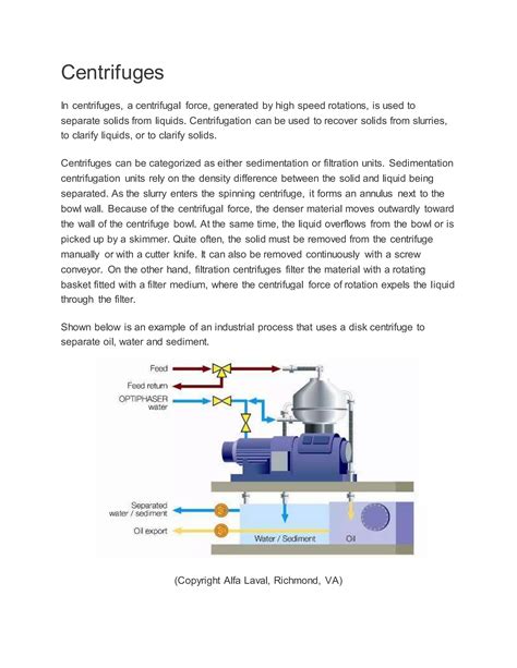 Centrifuges | DOCX