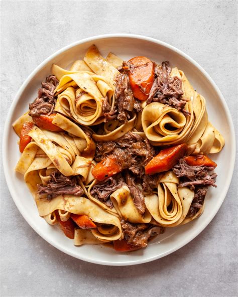 Braised Beef Short Ribs Pasta - Tiffany Angela