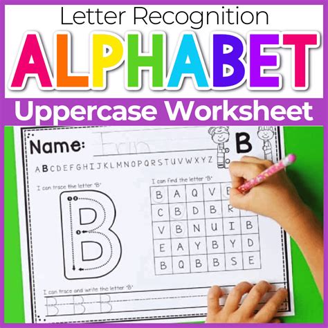 9 Printable Preschool Alphabet Worksheets. Letter Recognition ...