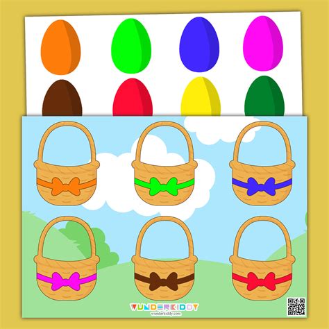 Printable Eggs Math Counting up to 10 Preschool Activity