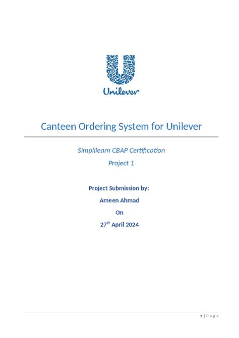 Project 1 Canteen Ordering System - Canteen Ordering System for ...
