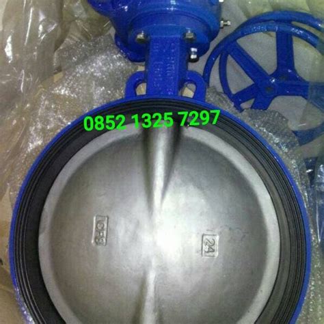 Jual butterfly valve cast iron ukuran 24" inch Gear Operated DN600 ...