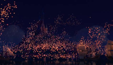 disney, night, company, tangled, movies, lanterns, rapunzel, lights ...