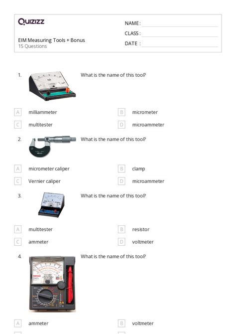 50+ Measuring with Standard Tools worksheets for 7th Class on Quizizz ...