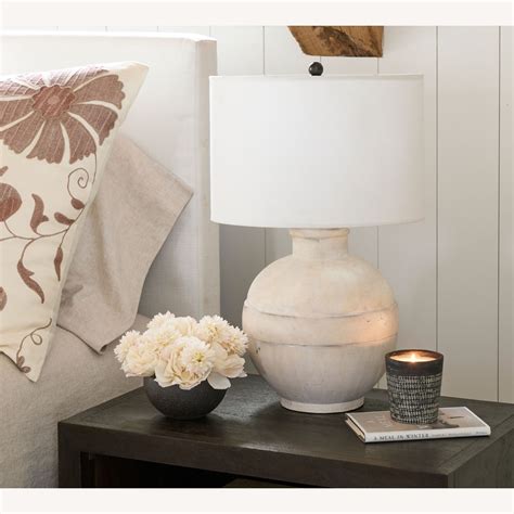 Pottery Barn Faris Ceramic Table Lamp - AptDeco