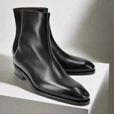 Formal Leather Chelsea Boots for Men in India – Men’s Burgundy Formal ...
