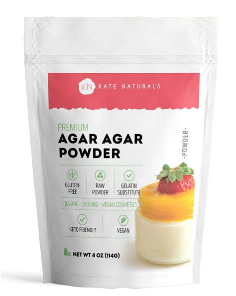Buy Agar Agar Powder for Vegans, Baking, and Petri Dishes (4oz) - Kate ...