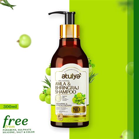 Buy ATULYA AMLA & BHRINGRAJ SHAMPOO 300 ML Online & Get Upto 60% OFF at ...