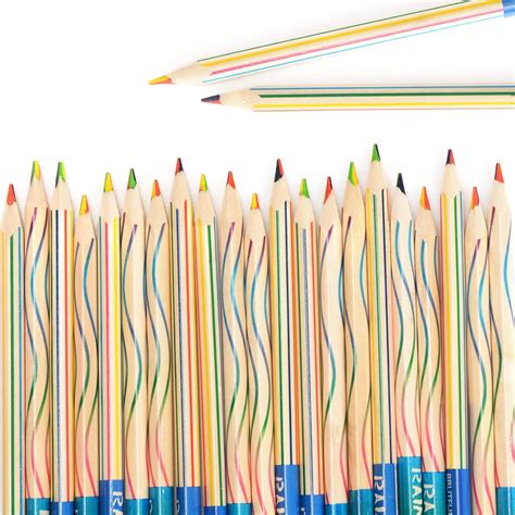Buy 30 Pieces Rainbow Colored Pencils for Kids, 4 in 1 Color Pencils ...
