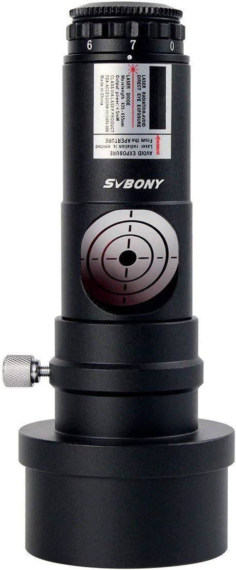 Buy SVBONY Red Laser Collimator 1.25'' Battery 7 Bright Levels Triple ...