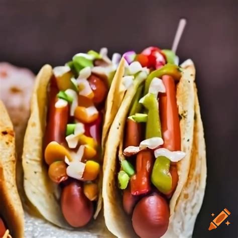 Hot dog taco