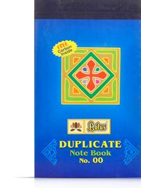 Lotus Duplicate Notebook No. 3 (21x18 cm) [SB02712228] - Rs300.00 : Buy ...
