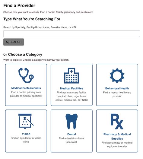 Find a Provider Tool
