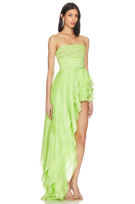 Bronx Banco Tulum Neon Gown in Green | REVOLVE