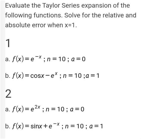Image result for Error Analysis Using Taylor Expansion
