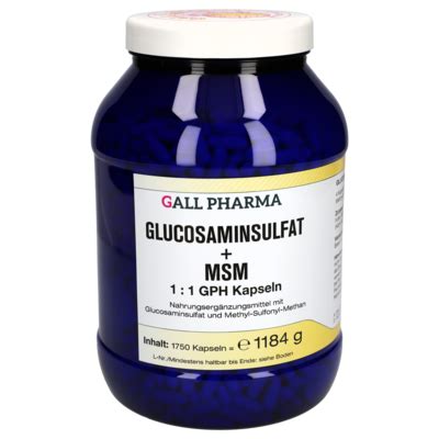 Glucosaminsulfat + MSM 1:1 GPH Kapseln [3494592]-Gall-Pharma GmbH ...