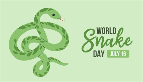 World Snake Day. July 16. Holiday concept. Template for background ...