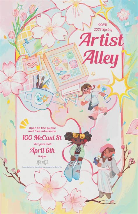 OCAD 2024 Spring Artist Alley, The Great Hall, Second Floor, Toronto, 6 ...