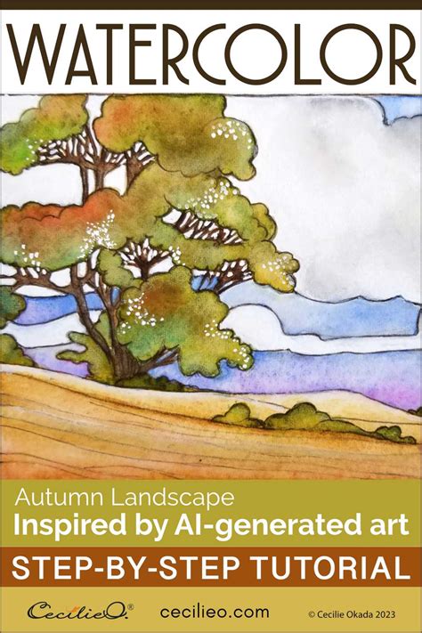 Image result for Watercolor Fall Landscape Tutorial