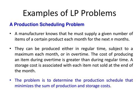 Image result for Production Line Linear Programming Problem