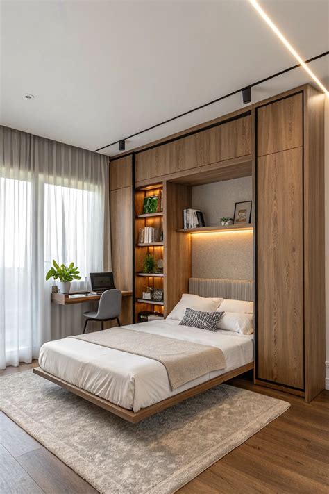 21 Murphy Bed Designs for Small Bedrooms | Apartment Living - DIY ...