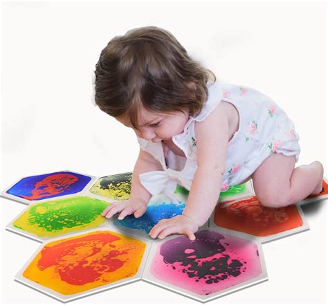 Art3d 6-Tile Hexagon Sensory Floor Tiles for Kids, Toddlers and ...