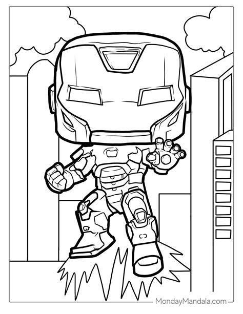 Iron Man Coloring Pages Colored