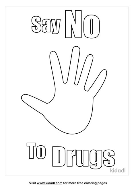 Just Say No To Drugs Coloring Pages