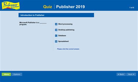 Publisher 2019 Tutorial 的图像结果