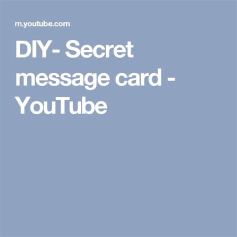 Image result for Secret Message Tutorial
