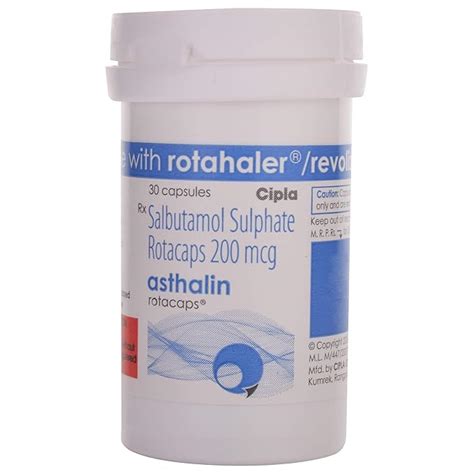 Asthalin Rotacaps - Bottle of 30 Capsules : Amazon.in: Health ...