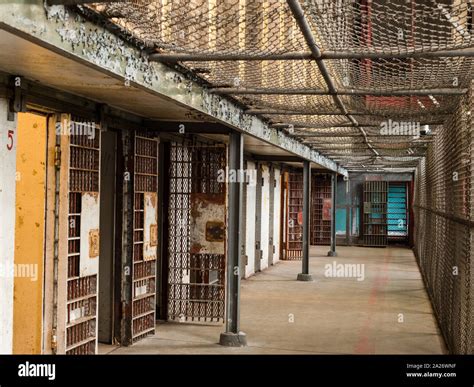 Portion of a cellblock at the West Virginia State Penitentiary, a ...